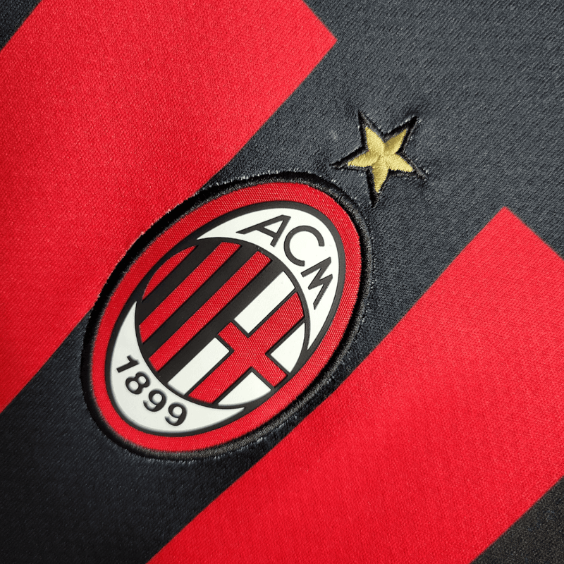 Camisa-AC-Milan-Home-1-2022-22-23-Torcedor-Puma-Vermelho-Vermelha-Fut-Futebol-Champions-Rafael-Leao-italia-manto