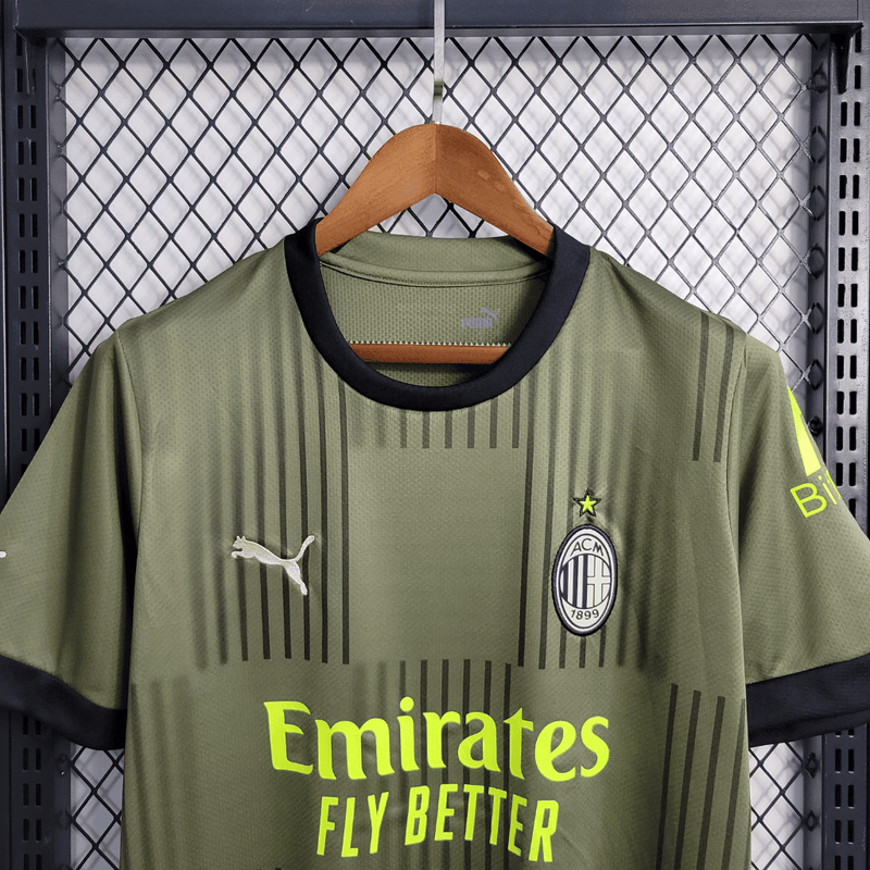 Camisa-AC-Milan-Third-3-2022-22-23-Torcedor-Puma-Verde-Fut-Futebol-Champions-Rafael-Leao