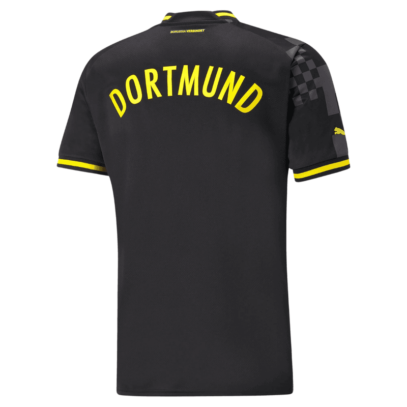 Camisa-Borussia-Dortmund-BVB-away-2-2022-23-22-torcedor-masculina-amarela-e-preta-preto-amarelo-fut-futebol-puma-reus-champions-limania