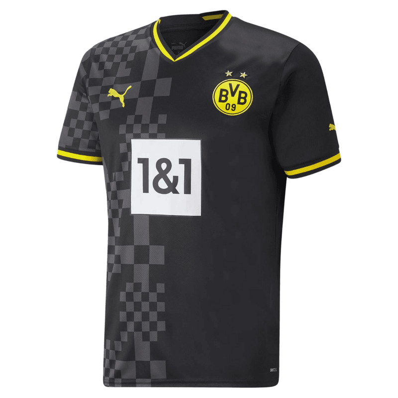 Camisa-Borussia-Dortmund-BVB-away-2-2022-23-22-torcedor-masculina-amarela-e-preta-preto-amarelo-fut-futebol-puma-reus-champions-limania