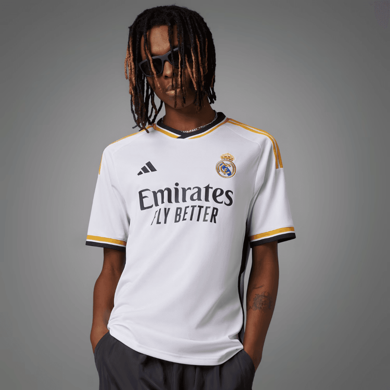 Camisa Real Madrid 1 2023/24 Adidas Branca - Masculina