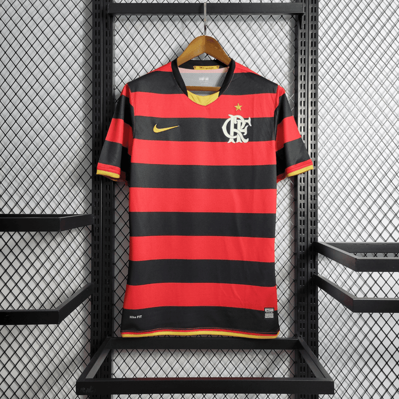 Camisa Retrô Flamengo 2009 Nike Vermelho Preto - Masculina