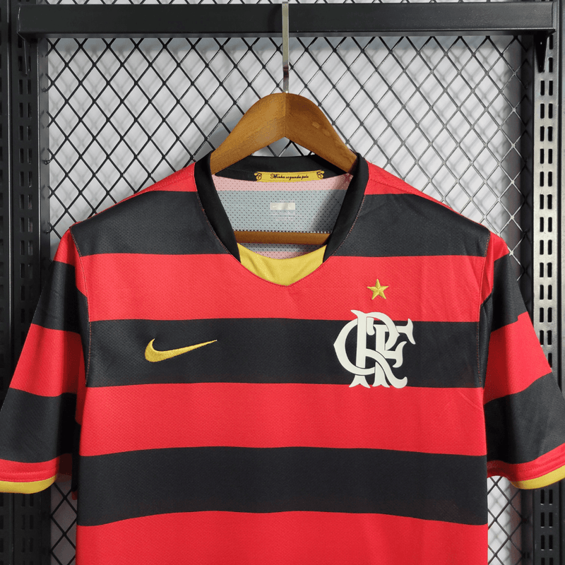 Camisa Retrô Flamengo 2009 Nike Vermelho Preto - Masculina