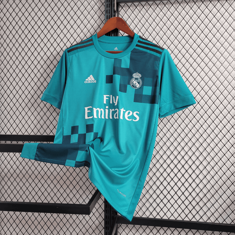 Camisa Retrô Real Madrid 2017/18 Adidas Azul - Masculina