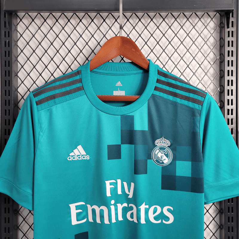 Camisa Retrô Real Madrid 2017/18 Adidas Azul - Masculina