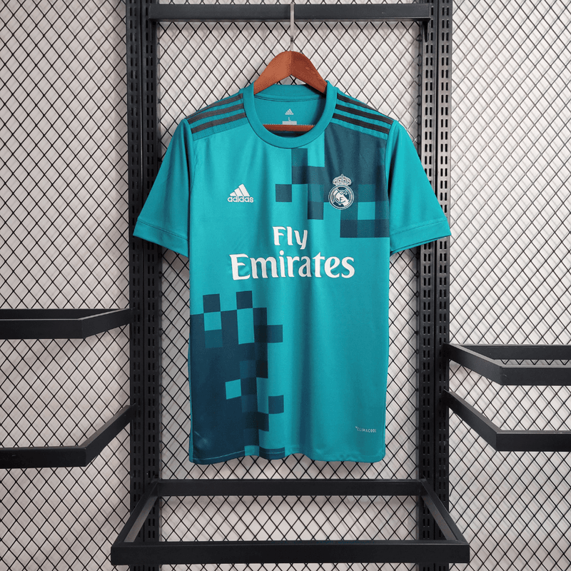 Camisa Retrô Real Madrid 2017/18 Adidas Azul - Masculina